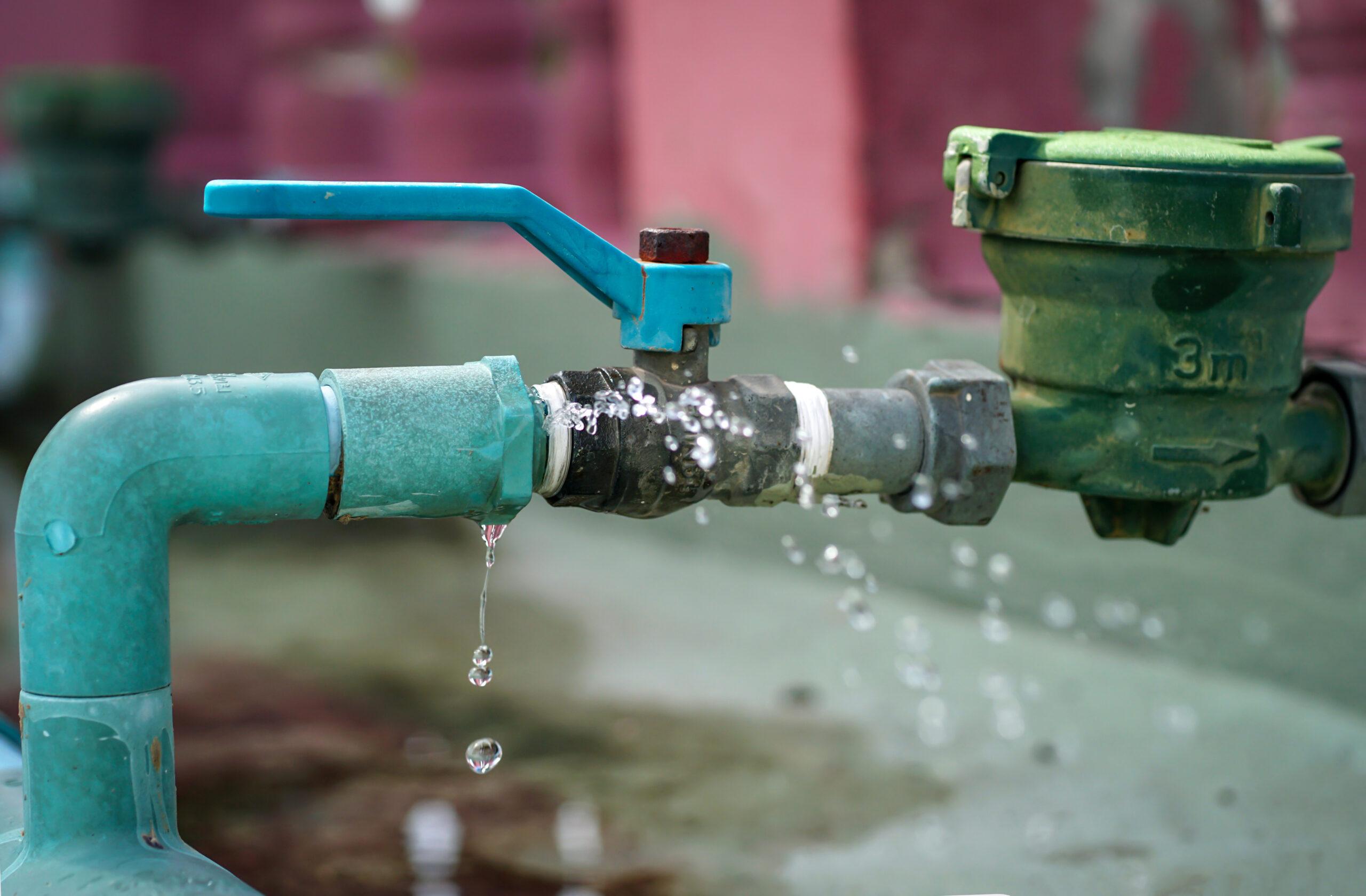 Leaky water pipe North Vancouver